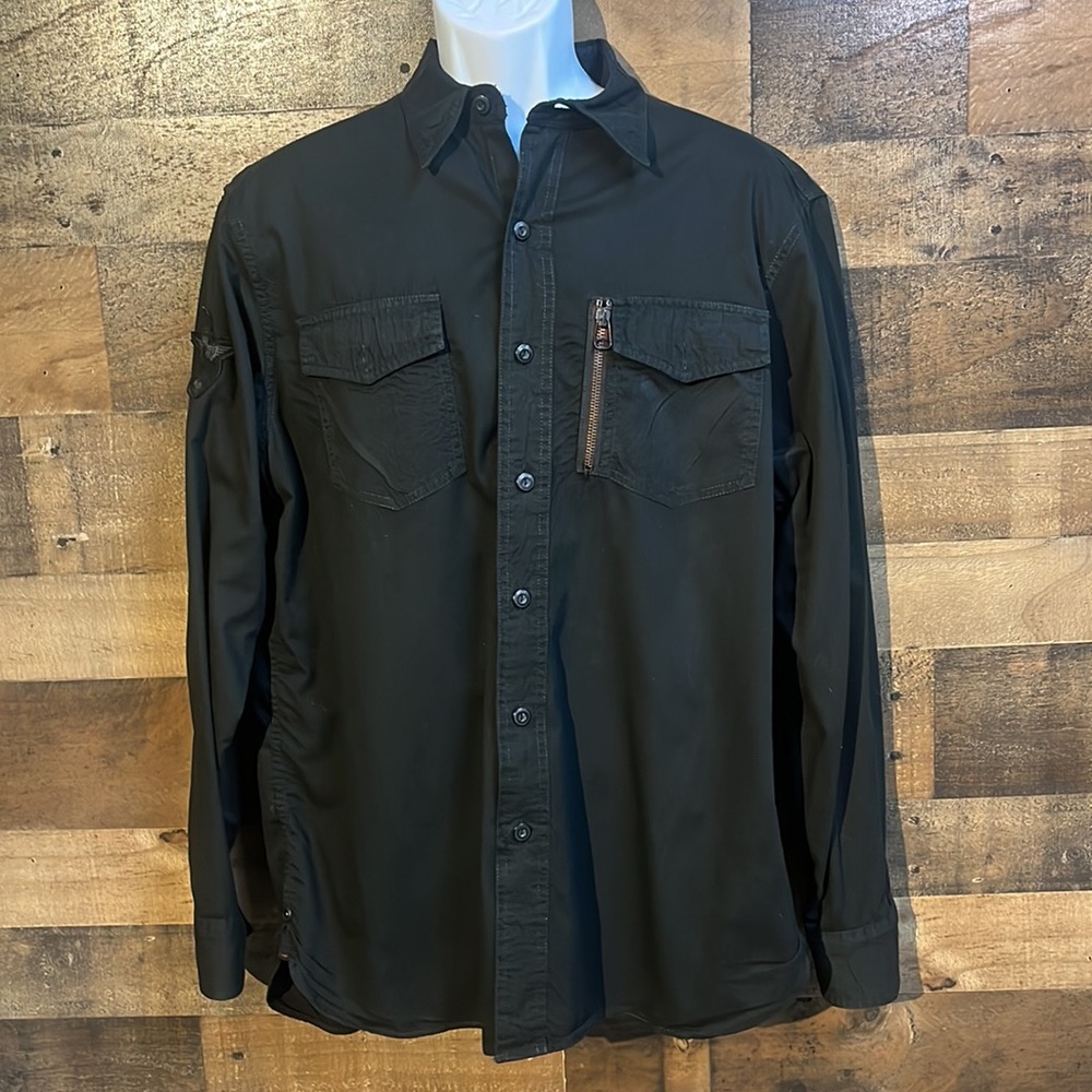 Men’s Ultra Rare Botton Down Zipper Pocket Polo